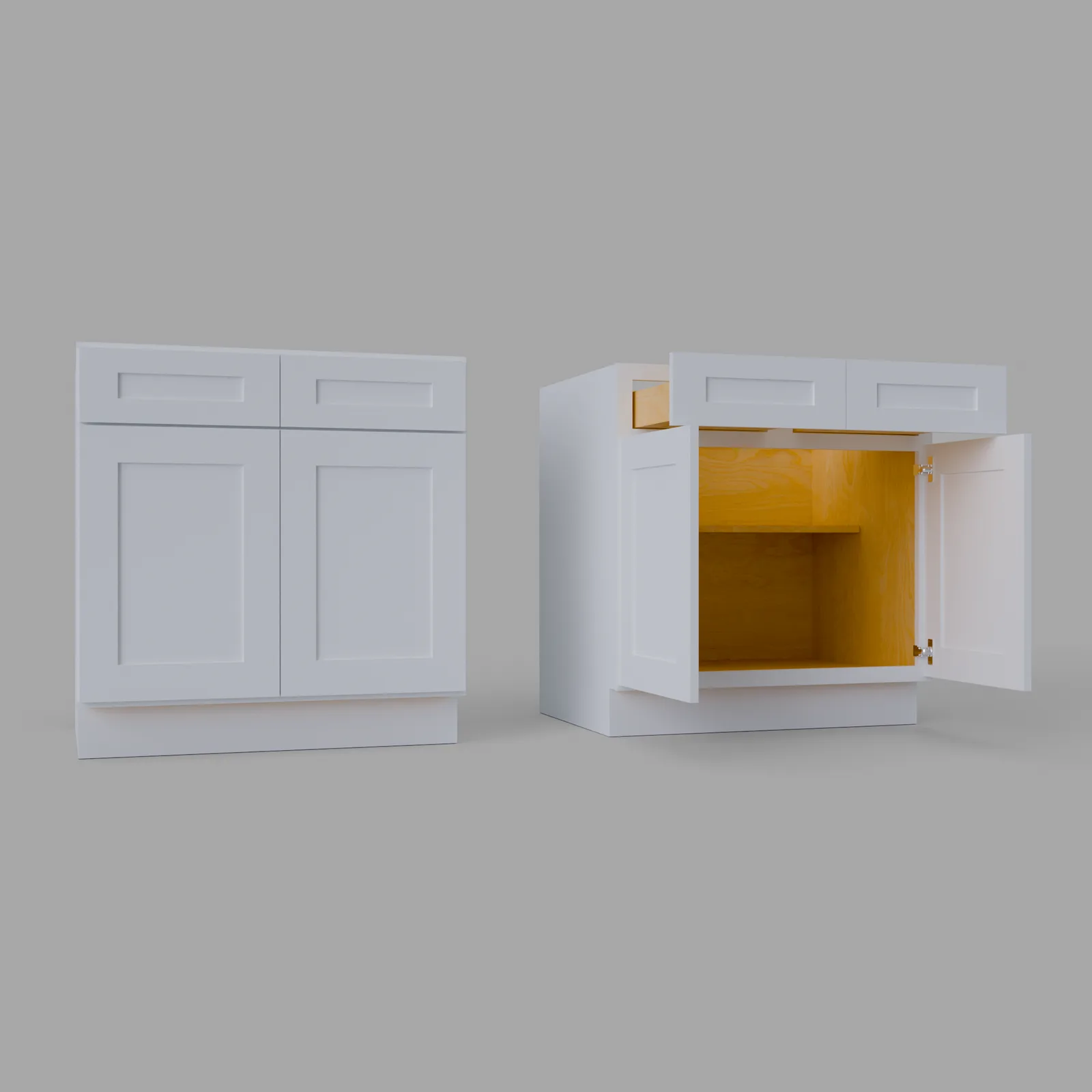 Shaker Base Cabinet 34.5" H x 24" D