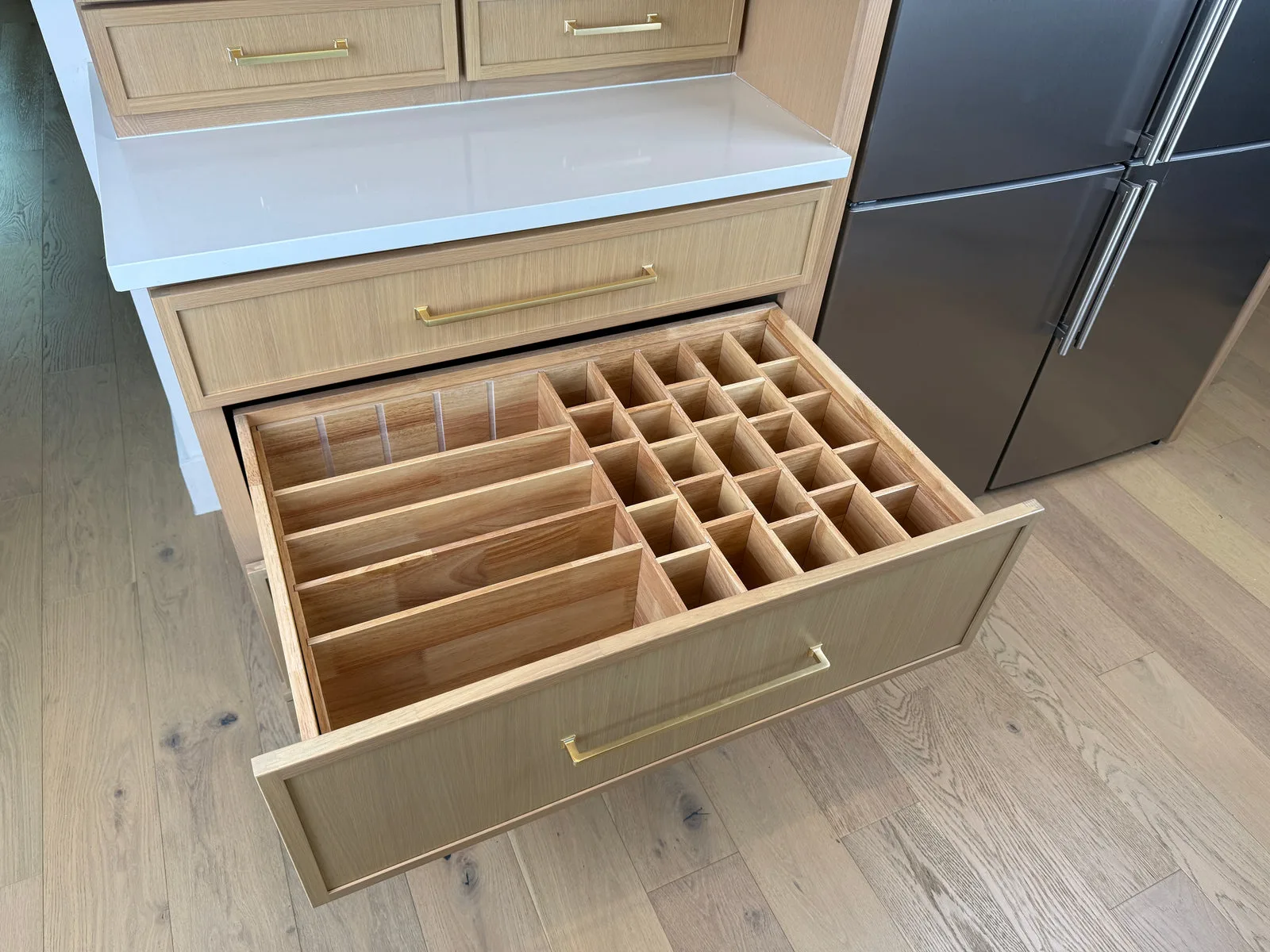 Deep Drawer Organizer Insert for 30" to 36" Wide Base Cabinets