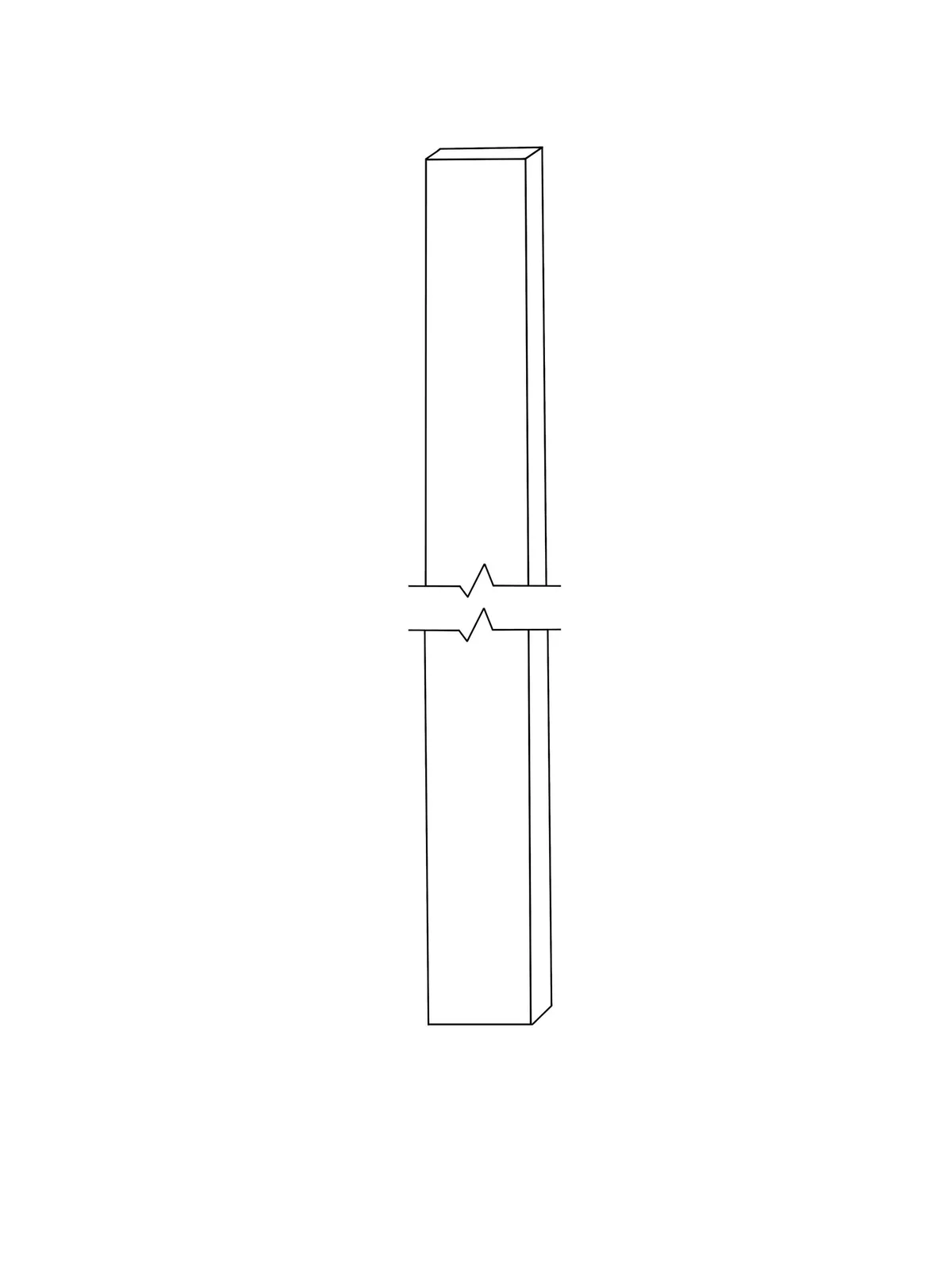 Gap Filler 1 1/2" to 6" W x 3/4" D x 42" to 94” H Filler Crown Moulding Finished Solid Hardwood