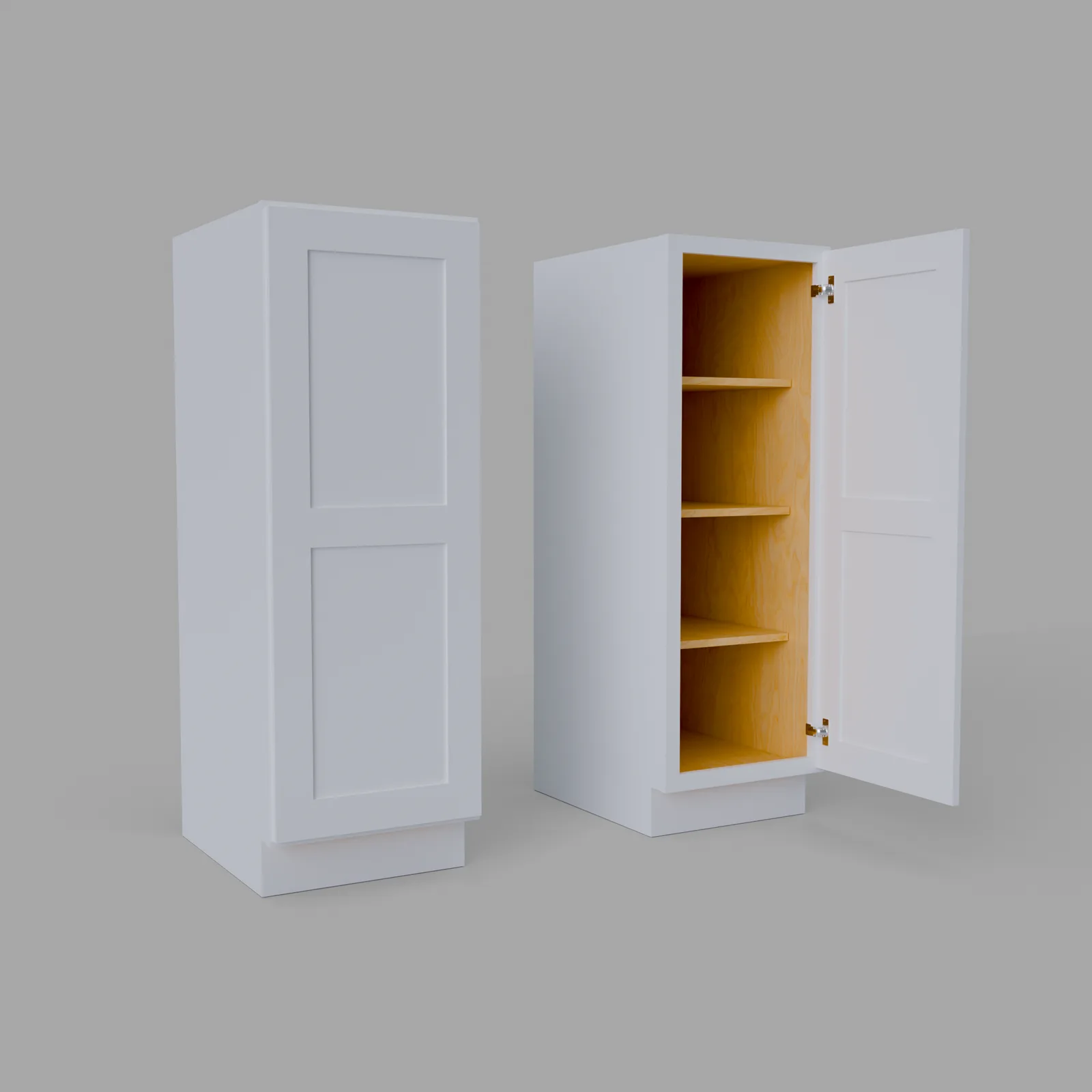 Shaker Half Tall Pantry Utility Cabinet 53.25" H x 24" D