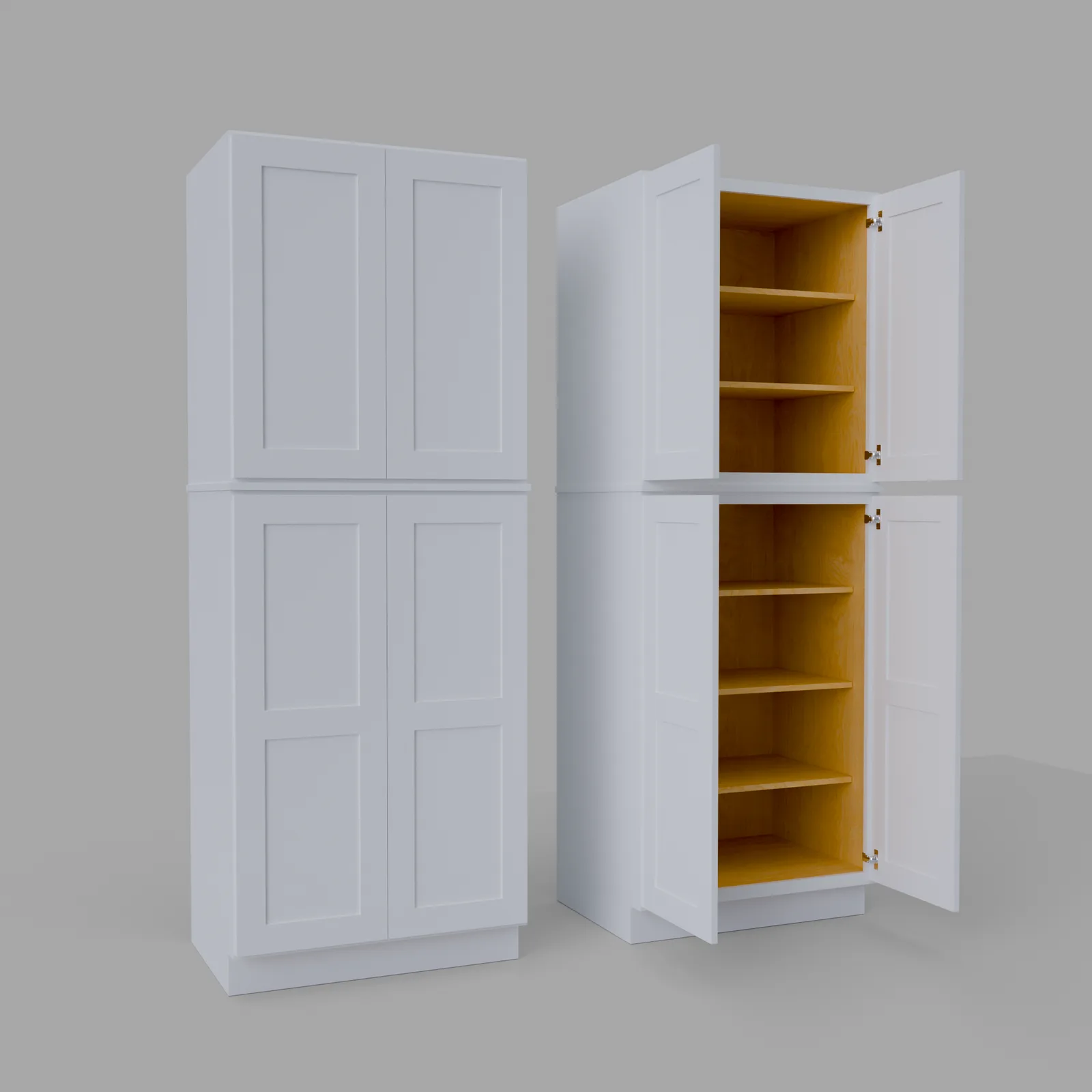 Shaker Pantry Tall Utility Cabinet 24" D
