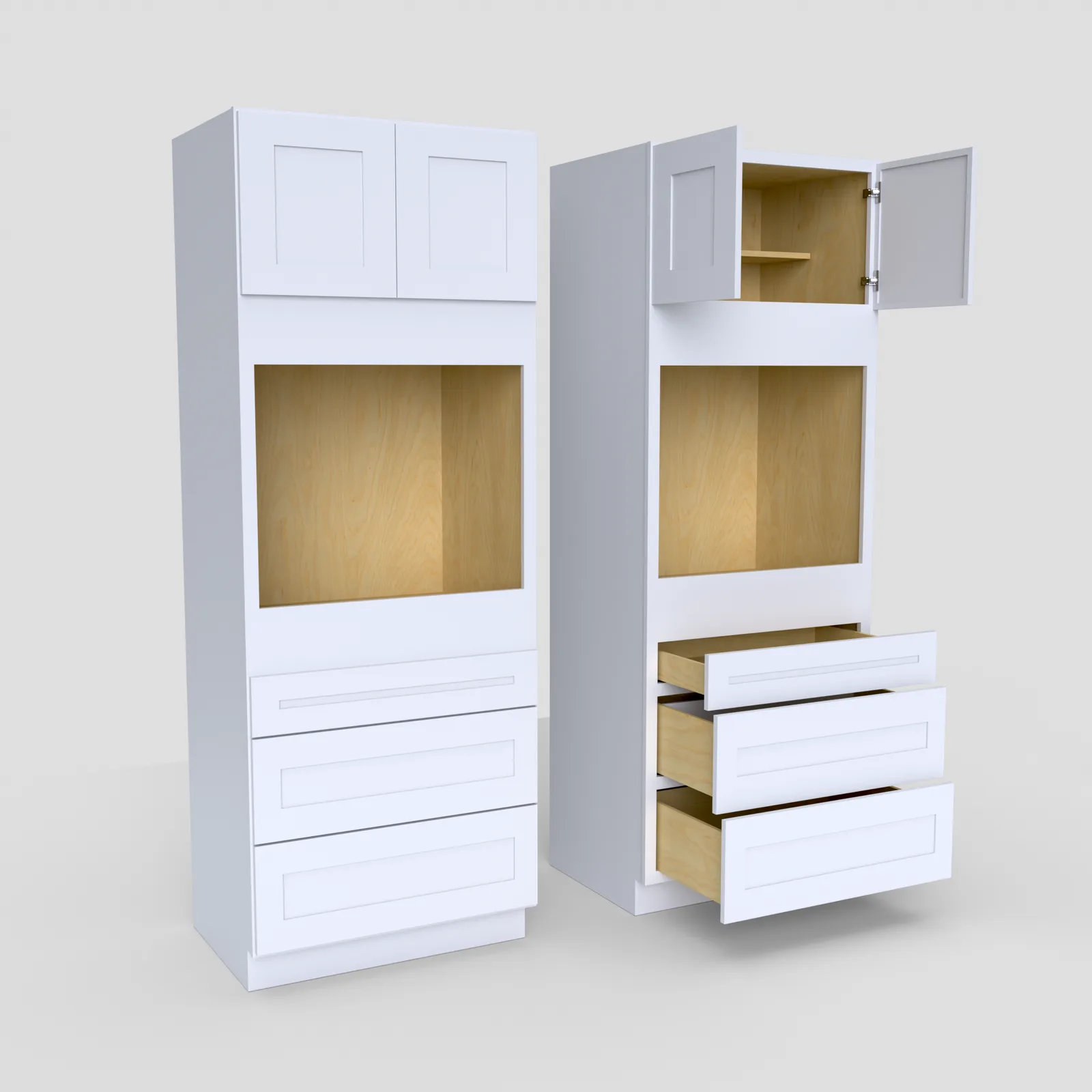 Shaker Oven Tall Utility Cabinet