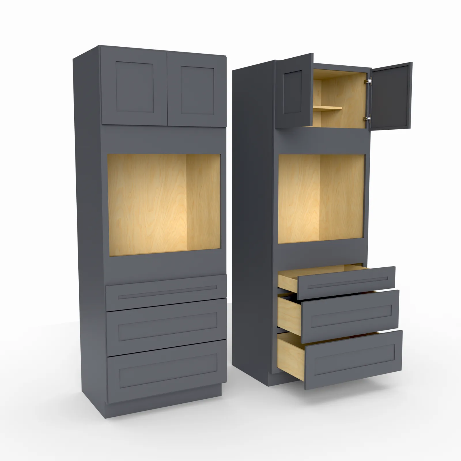 Shaker Oven Tall Utility Cabinet