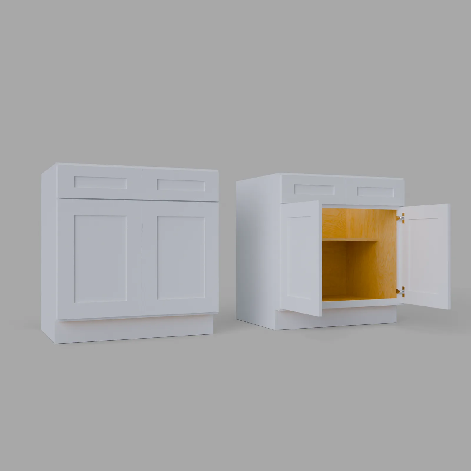Shaker Sink Base Cabinet 34.5" H x 24" D