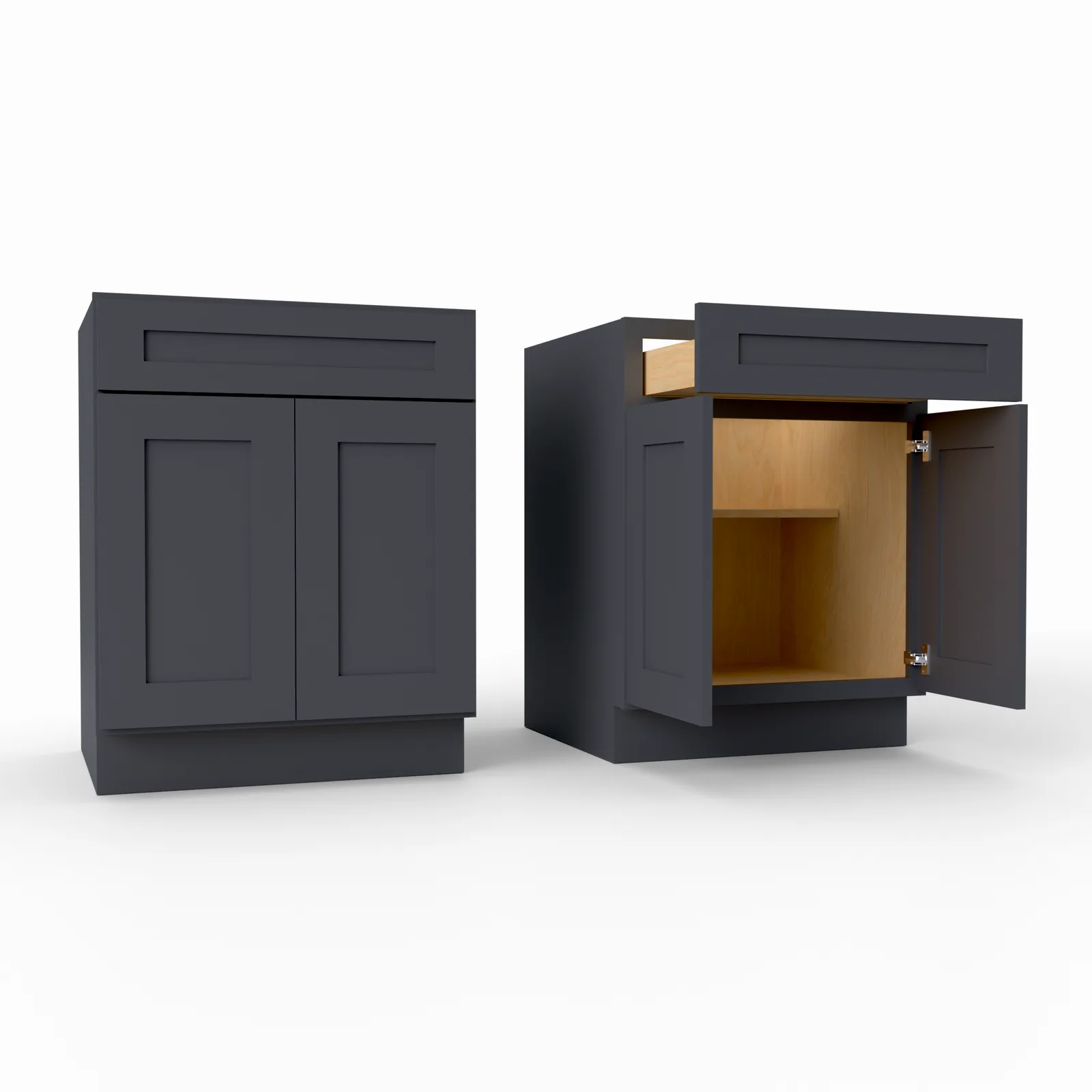 Shaker Desk Base Cabinet 24" W x 29.5" H x 21" D