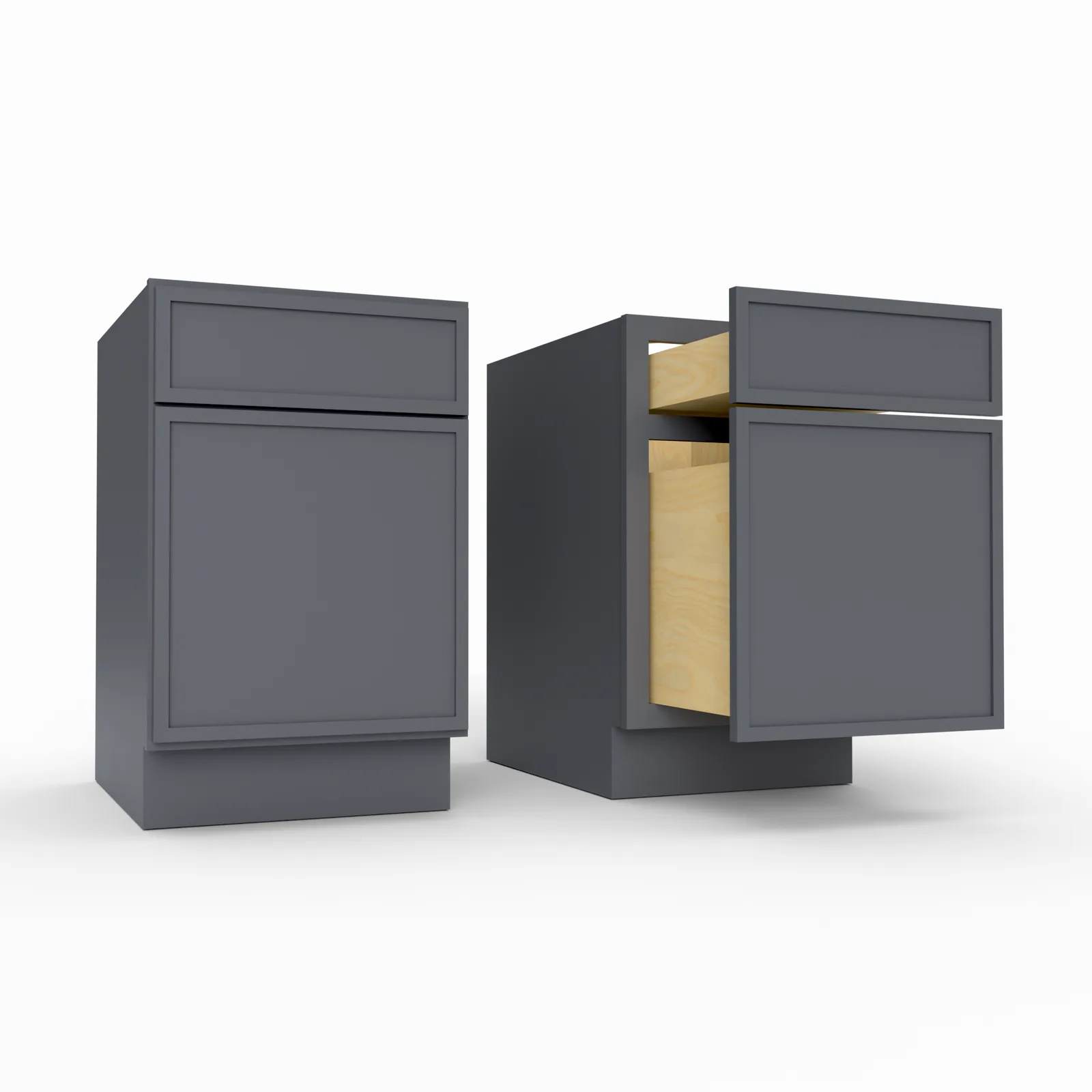 Slim Frame Shaker Document File Desk Base Cabinet