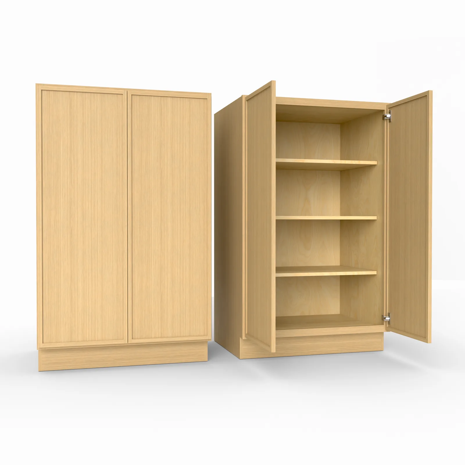 Slim Frame Shaker Half Tall Pantry Utility Cabinet 53.25" H x 24" D