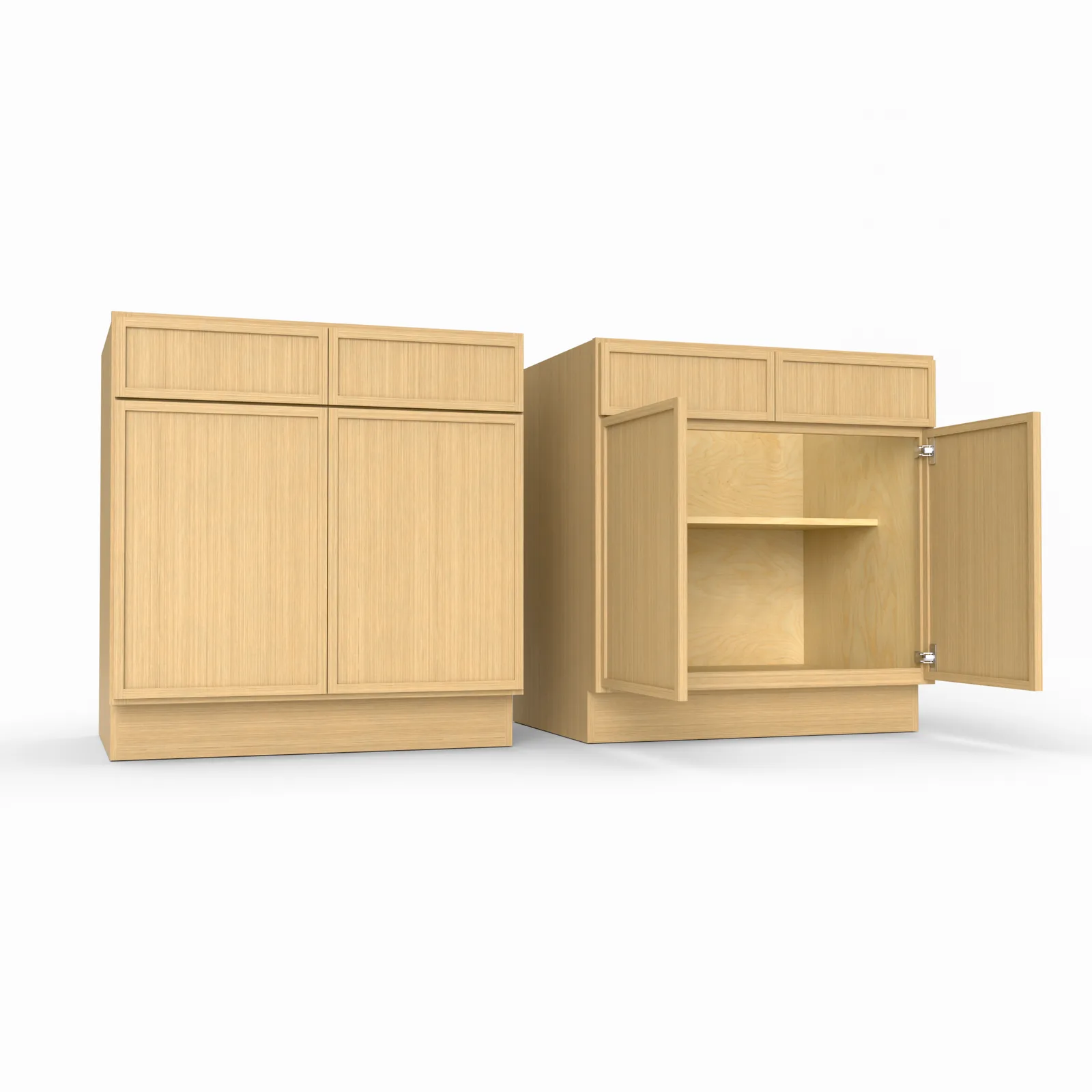 Slim Frame Shaker Sink Base Cabinet 34.5" H x 24" D