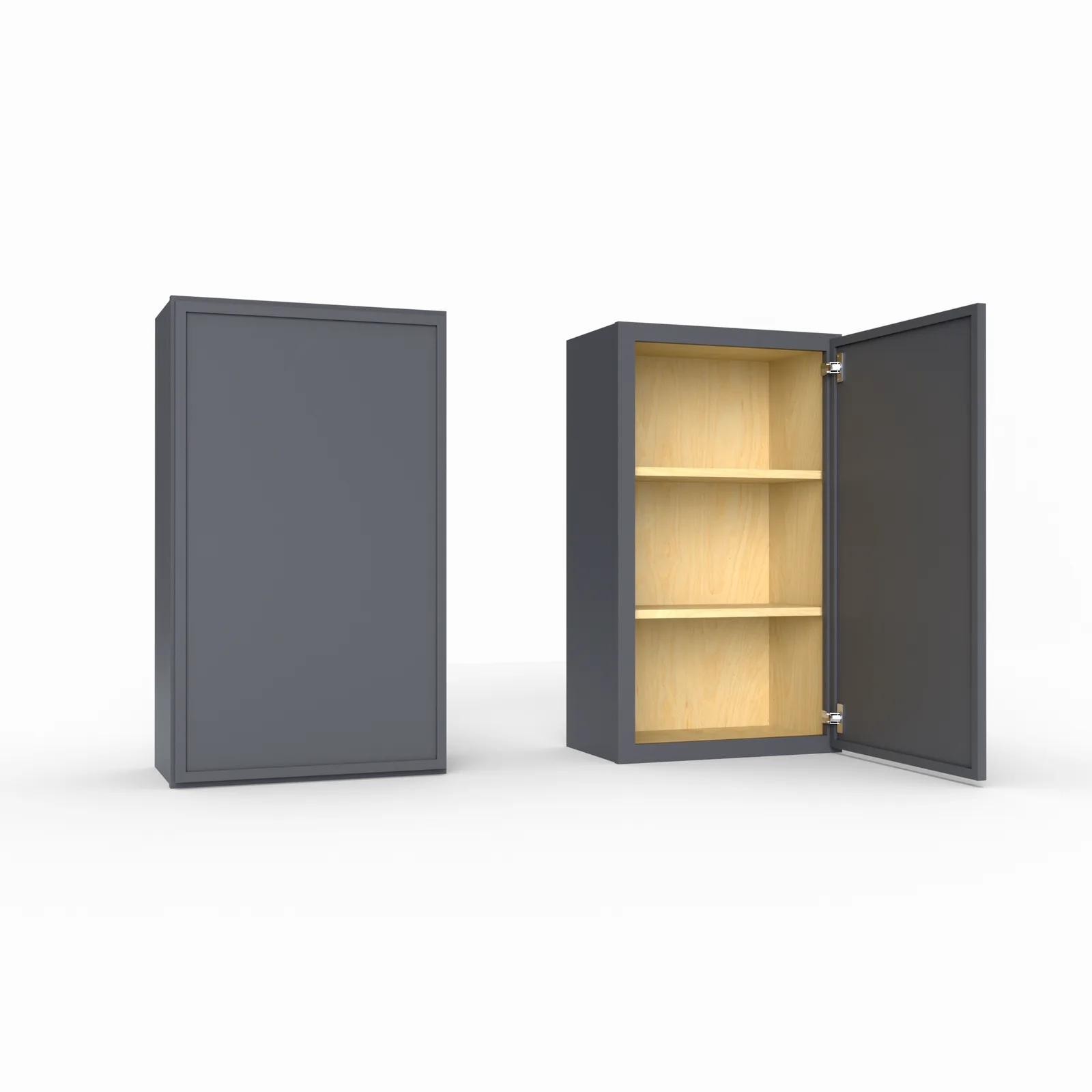 Slim Frame Shaker 30” H x 24” D Bridge / Over Fridge Wall Cabinet