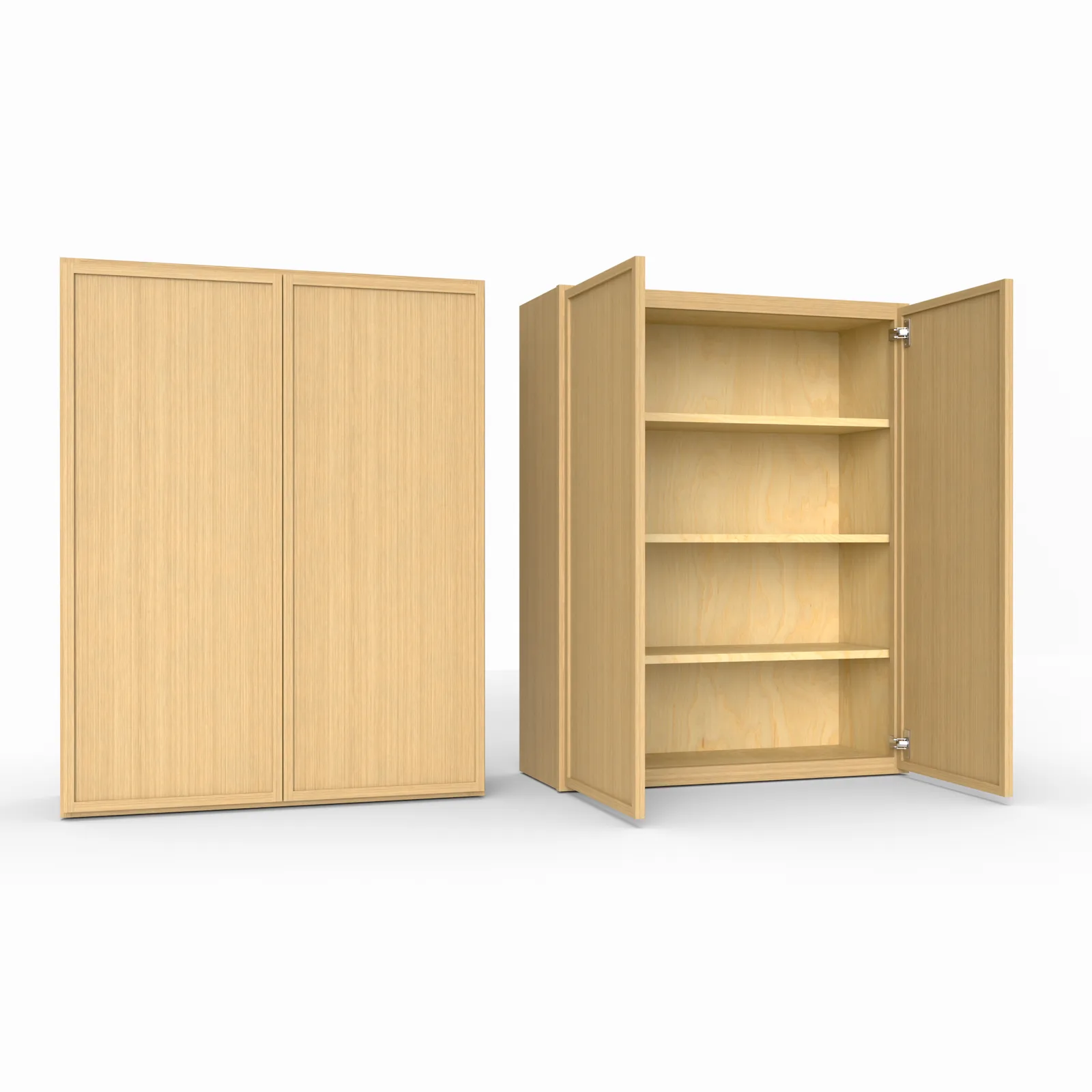 Slim Frame Shaker 42” H x 24” D Bridge / Over Fridge Wall Cabinet