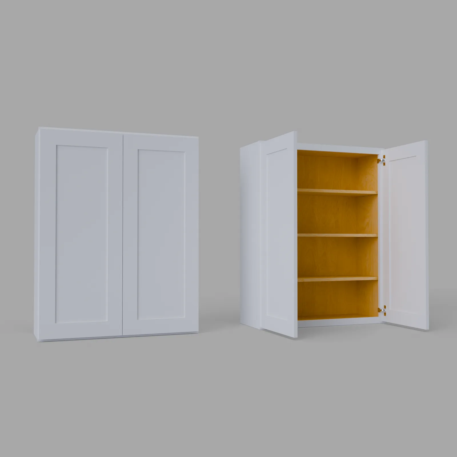 Shaker 42” H x 24” D Bridge / Over Fridge Wall Cabinet
