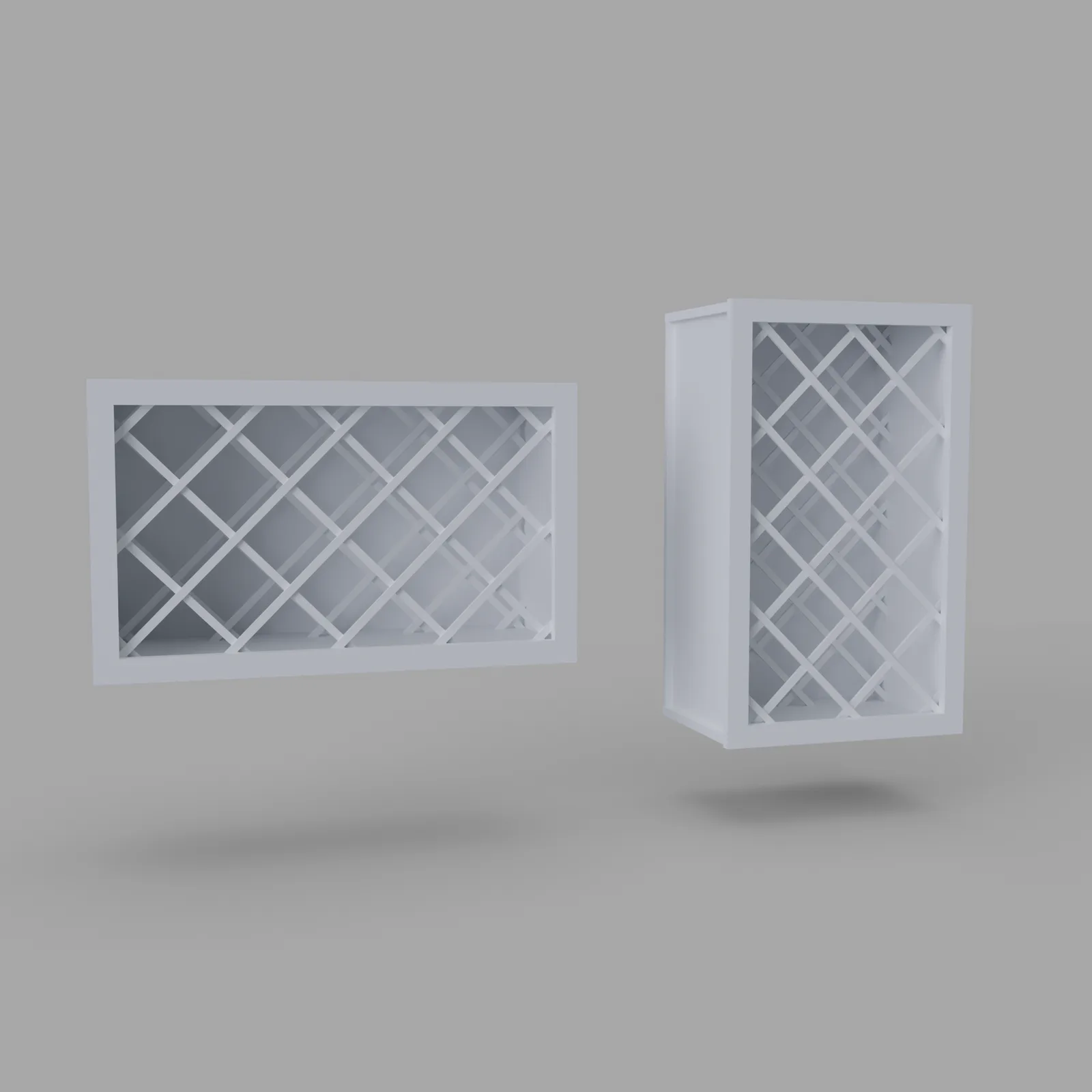 Wall or Base Wine Rack 30" H x 12" D Can be used horizontally or vertically