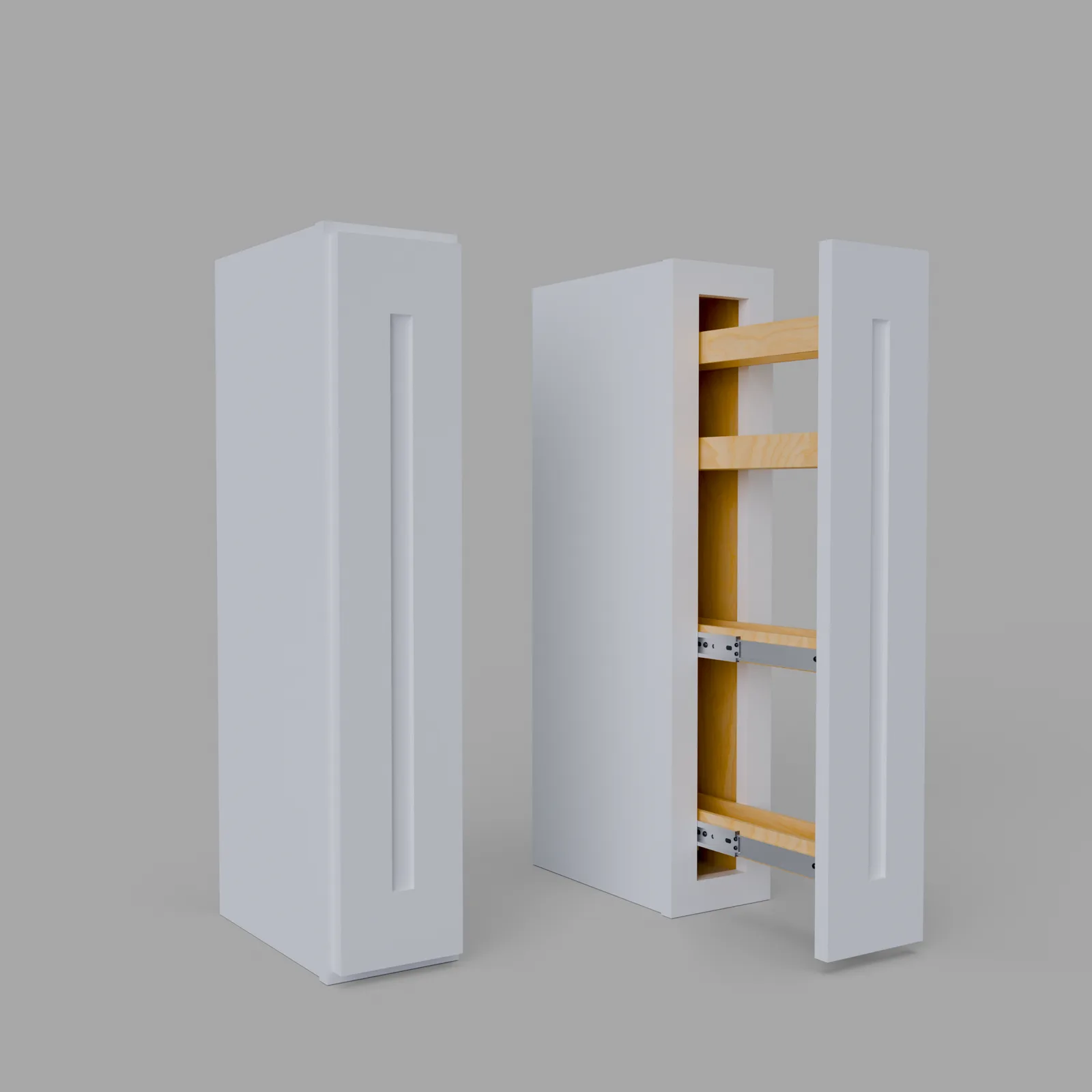 Shaker Spice Rack Spice Pull Wall Cabinet 6" W x 30" H x 12" D